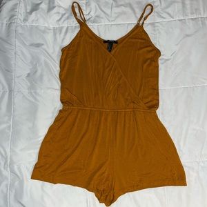 F21 Mustard Yellow Romper